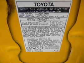 2007 TOYOTA FJ CRUISER YELLOW 4WD AT 4.0 Z19593